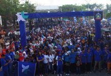 Sosialisasi Super Ngobrol Baru, XL Gelar Jalan Sehat Praya di Lombok