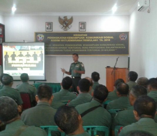 Dandim 1617/Jembrana Ingatkan Tentang Deni Peni Dan Netralitas Pilkada