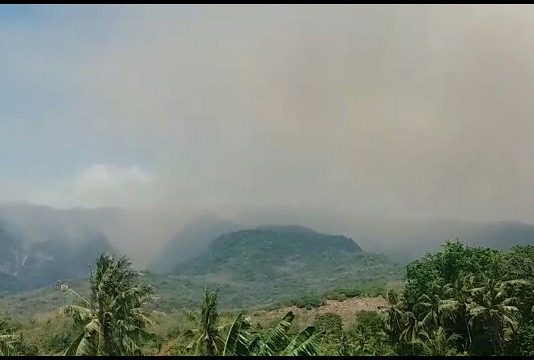 Dampak Gempa 6,5 SR di Lombok Mengakibatkan Lereng Gunung Rinjani Longsor