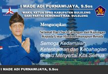 Wakil Ketua II DPRD Buleleng I Made Adi Purnawijaya Mengucapkan Selamat Hari Raya Galungan & Kuningan