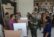 KPU Bersama Pangdam UX/Udayana dan Instansi Terkait Tinjau Kesiapan TPS