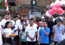 Bupati Klungkung hadiri Kegitaan Jalan Sehat ST Kertha Mandala