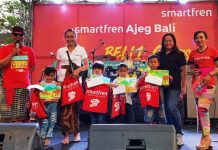 Smartfren Lanjutkan Sosialisasi Kampanye Anti Plastik di Gianyar