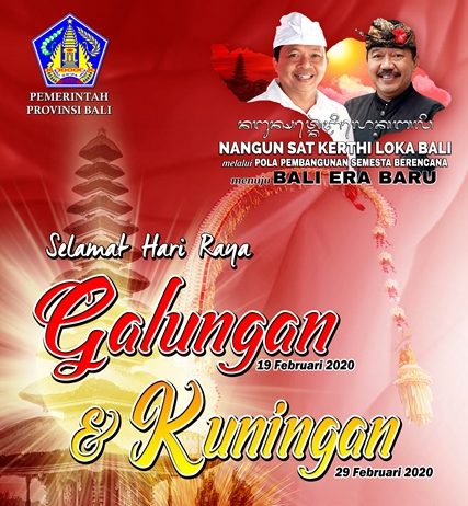 Pemerintah Provinsi Bali Mengucapkan Selamat Hari Raya Galungan & Kuningan