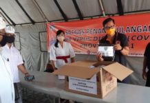 Kwarda Bali Serahkan Ribuan Masker Kain Ke Posko Penanganan Covid-19 Provinsi Bali