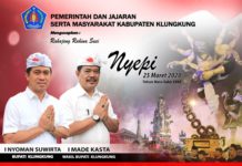 Pemerintah & Masyarakat Kabupaten Klungkung Mengucapkan Selamat Hari Raya Nyepi Tahun Baru Caka 1942