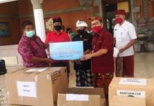 Bersama Atasi Dampak Covid-19, BMPD Provinsi Bali Serahkan Bantuan APD dan Sebako Ke Pemkab Buleleng