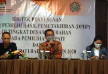 KPU Badung Gelar Bimtek DPHP Dalam Rangka Kegiatan Coklit Tahun 2020