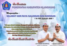 Pemerintah Kabupaten Klungkung Mengucapkan Selamat Hari Raya Galungan & Kuningan