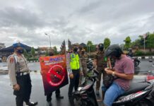 Percepatan Penanganan Covid-19, Polres Klungkung Gelar Operasi Yustisi