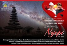 Pemerintah Provinsi Bali Mengucapkan Selamat Hari Raya Nyepi 1943