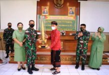 Bupati Suwirta Hadiri Pisah Sambut Dandim Klungkung