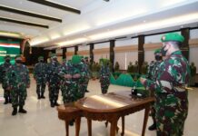 10 Jabatan Dilingkungan Kodam IX/Udayana Diserahterimakan