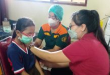 Lebih dari 500 Siswa SD 8 Padangsambian Denpasar Divaksin