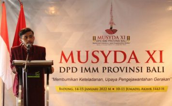 Irfani Maulana Terpilih Sebagai Ketua Umum DPD IMM Provinsi Bali 2022-2024
