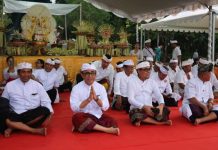 Wali Kota Jaya Negara Pimpin Pitenget Tumpek Krulut di Lapangan Puputan Denpasar