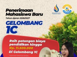 STIKOM Bali Buka PMB Gelombang 1C 2026, Diskon Biaya Pendidikan Hingga Rp11,5 Juta