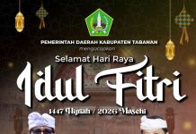 Bupati Sanjaya dan Wabup Dirga Ucapkan Selamat Idul Fitri 1448 H, Ajak Perkuat Toleransi