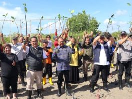 Koster Apresiasi Gerakan Tanam Mangrove Kemendagri, Soroti Ancaman Abrasi di Bali